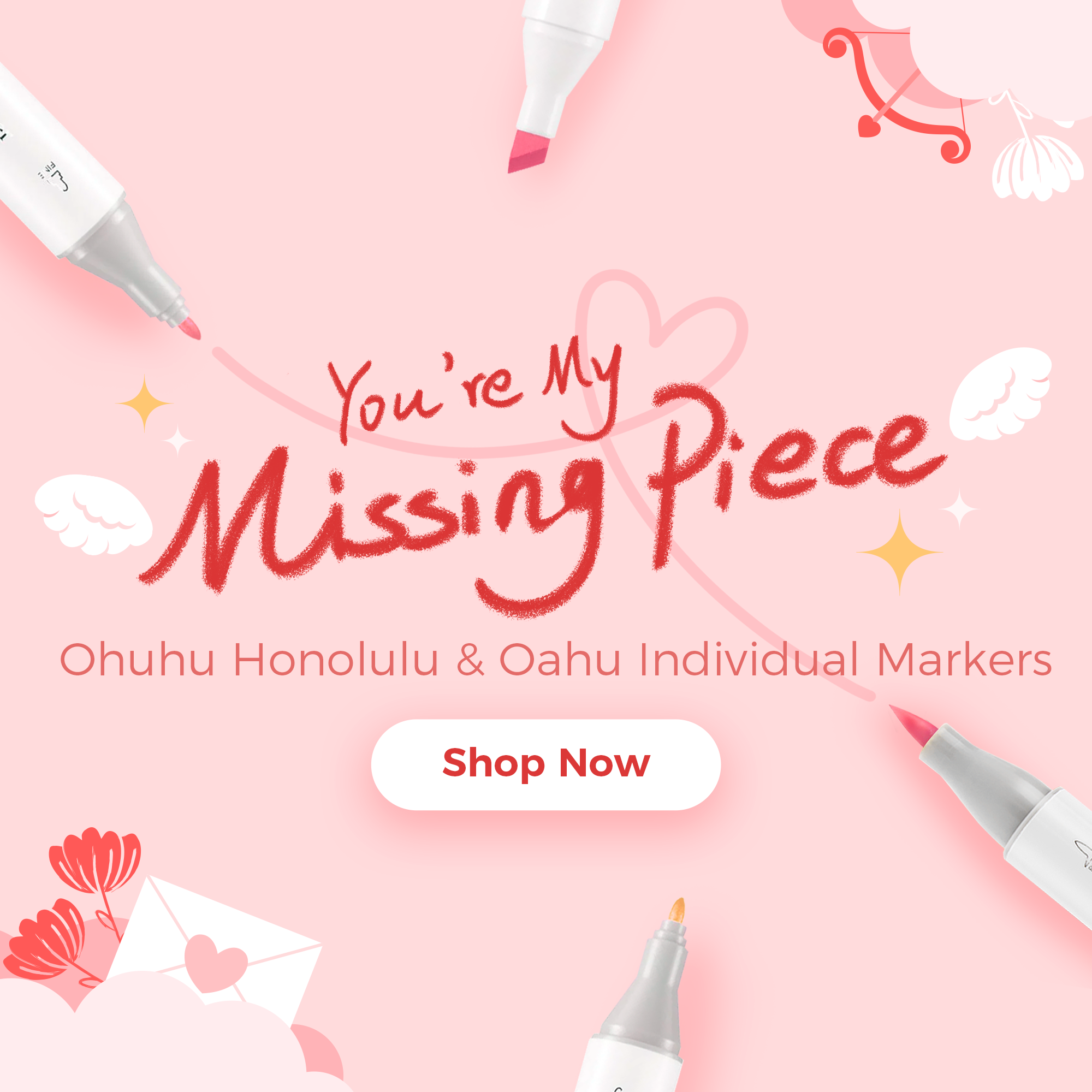 Ohuhu Honolulu WG130 Individual Marker , Brush & Chisel – ohuhu