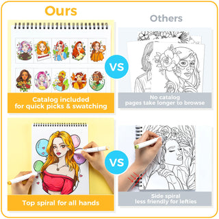 Ohuhu Double-Sided Bleedproof Coloring Book