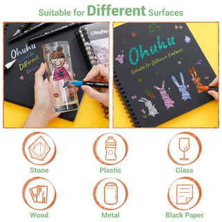 Ohuhu 24 Brush Metallic Markers (Europe Only)