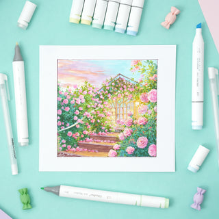 Ohuhu Oahu 48 Pastel Colors Dual Tips Alcohol Art Markers, Fine & Chisel