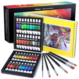 Ohuhu 36 Colors Watercolor Paint Set