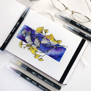 Ohuhu Watercolor Brush Markers Pen