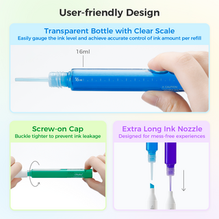 Ohuhu Marker Ink BGY24 / BG083 / CGII07 Refill for Alcohol marker