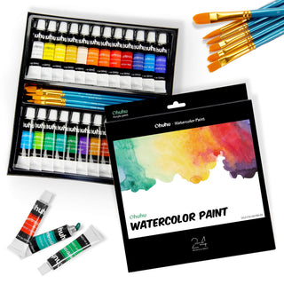 Ohuhu 24 Colors Watercolor Paint Set (Europe Only)