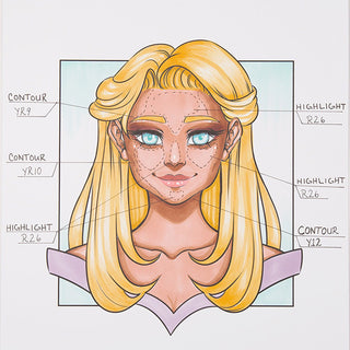 Ohuhu Honolulu 36 Skin Tone Colors Dual Tips Alcohol Art Markers (Europe Only)