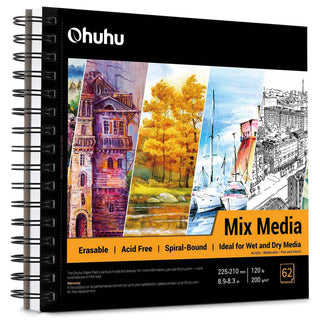 Ohuhu Spiral-Bound Mix Media Pad for Multiple Techniques (Europe Only)