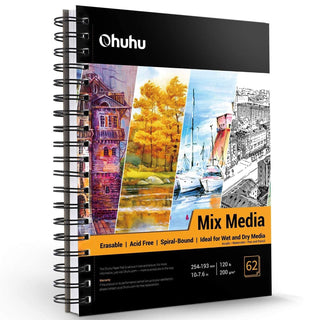 Ohuhu Spiral-Bound Mix Media Pad for Multiple Techniques (Europe Only)