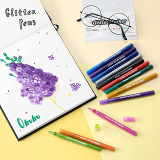 Ohuhu Glitter Metallic Marker Pens (Europe Only)