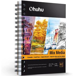 Ohuhu Spiral-Bound Mix Media Pad for Multiple Techniques (Europe Only)