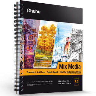 Ohuhu Spiral-Bound Mix Media Pad for Multiple Techniques (Europe Only)