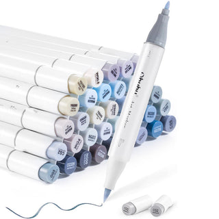 Ohuhu Honolulu 36 Gray Tone Colors Dual Tips Alcohol Art Markers (Europe Only)