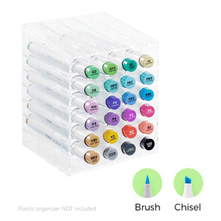 Ohuhu Honolulu 24 Basic Colors Dual Tips Alcohol Art Markers