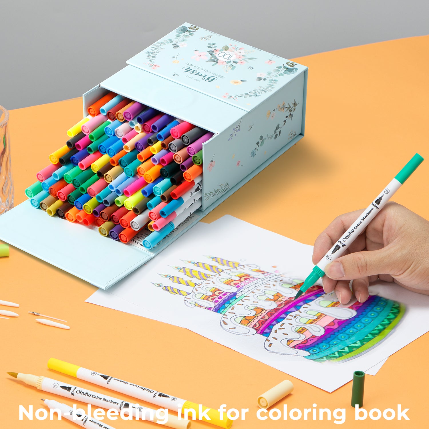 Ohuhu Kumimi Dual Tip Brush & Dot Markers set van 24 (waterbasis) | Be Creative Shop Ohuhu Kumimi Dual Tip Brush & Dot Markers set van 24 (waterbasis) | Be Creative Shop