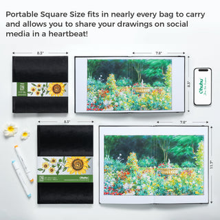 Ohuhu Marker Pads Art Sketchbooks for Markers