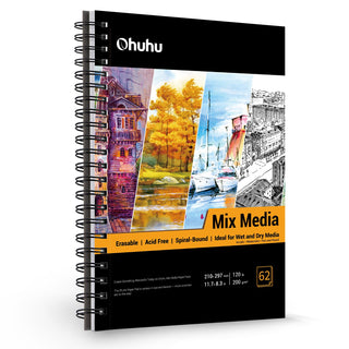 Ohuhu Spiral-Bound Mix Media Pad for Multiple Techniques (Europe Only)