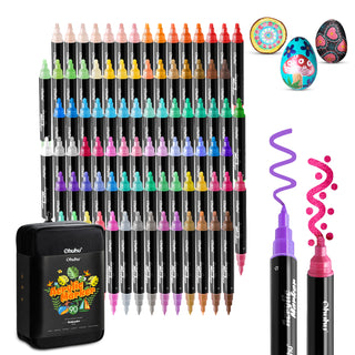 Ohuhu Dual Nib Waterproof Acrylic Pen 30 / 60 / 90 Colors