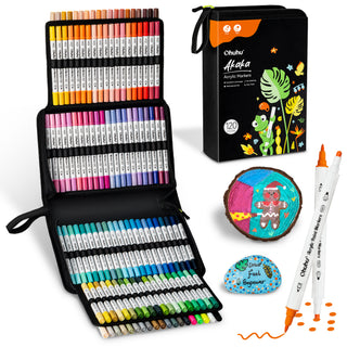Ohuhu Acrylic Paint Markers Cotton-core 120 Colors - Akaka