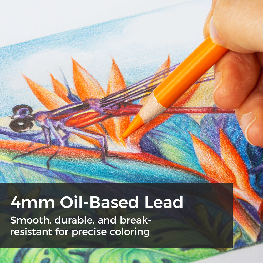 Ohuhu Halawa Series 72 Colors Oil-based Colored Pencils