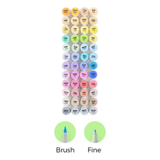Ohuhu Honolulu 48 Mid-tone Colors Dual Tips Alcohol Art Markers (Europe Only)