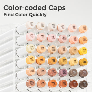 Ohuhu Honolulu 36 Skin Tone Colors Dual Tips Portrait Alcohol Art Markers