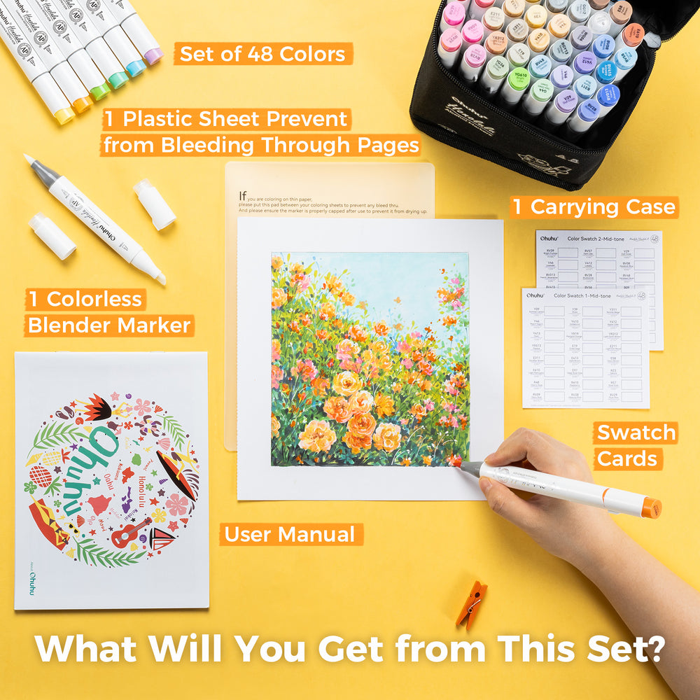 Ohuhu Honolulu Brush Markers - Small Set