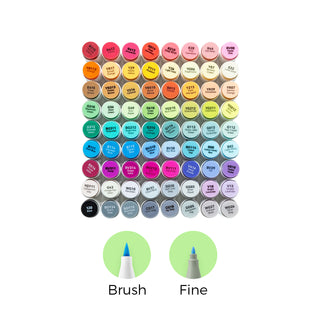 Ohuhu Honolulu 72 Colors Dual Tips Alcohol Art Markers (Europe Only)