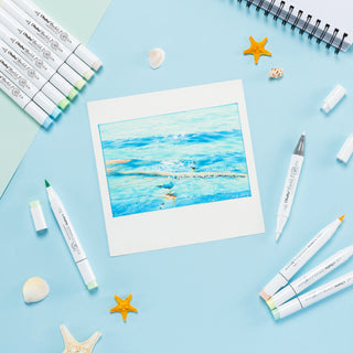 Ohuhu Honolulu 96 Pastel Colors Alcohol Art Markers - Sweetness & Blossoming (New Color Codes)