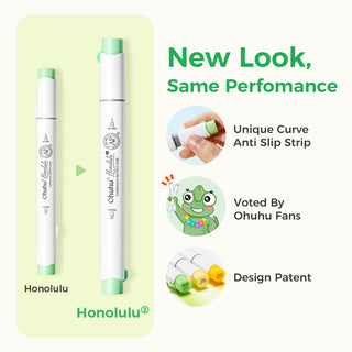 Ohuhu Honolulu² 48 Basic Colors Dual Tips Alcohol Art Markers