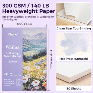 Ohuhu Wailua Cotton-Top Watercolor Pad
