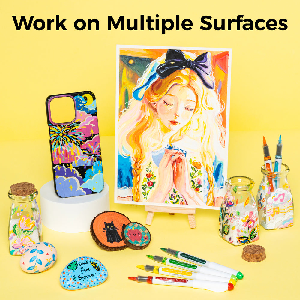 Ohuhu Direct-ink Acrylic Markers 48 Pack- Nahuku