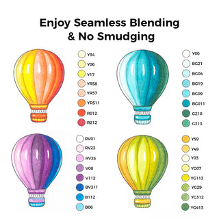 Ohuhu Honolulu 104 Colors Dual Tips Alcohol Art Markers (Europe Only)