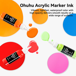 Ohuhu Acrylic Marker Ink Refill for Mauna Kea & Hanauma Series