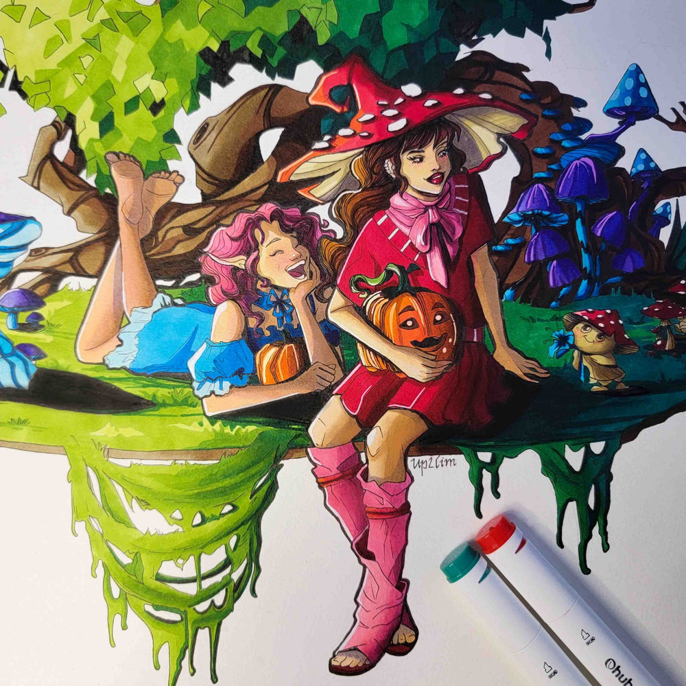 Ohuhu Oahu 320 Colors Dual Tips Alcohol Art Markers, Fine & Chisel (New Version)